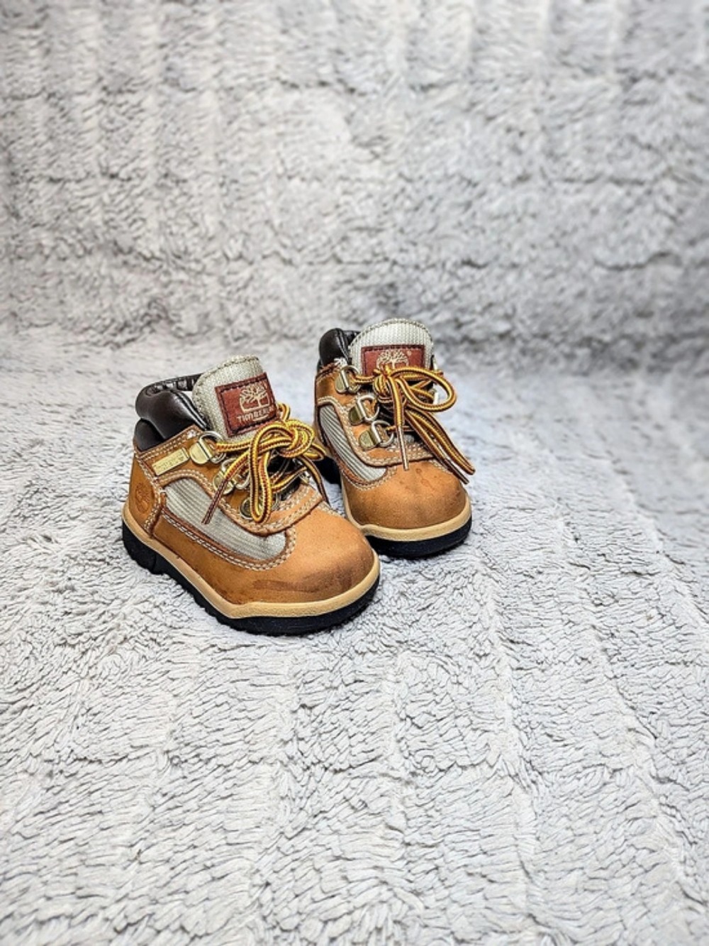 Timberland Euro Hiker Kids Boots Boys US 4 Brown & Gray Toddler Size 4